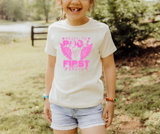 Ready to rock first grade-pink