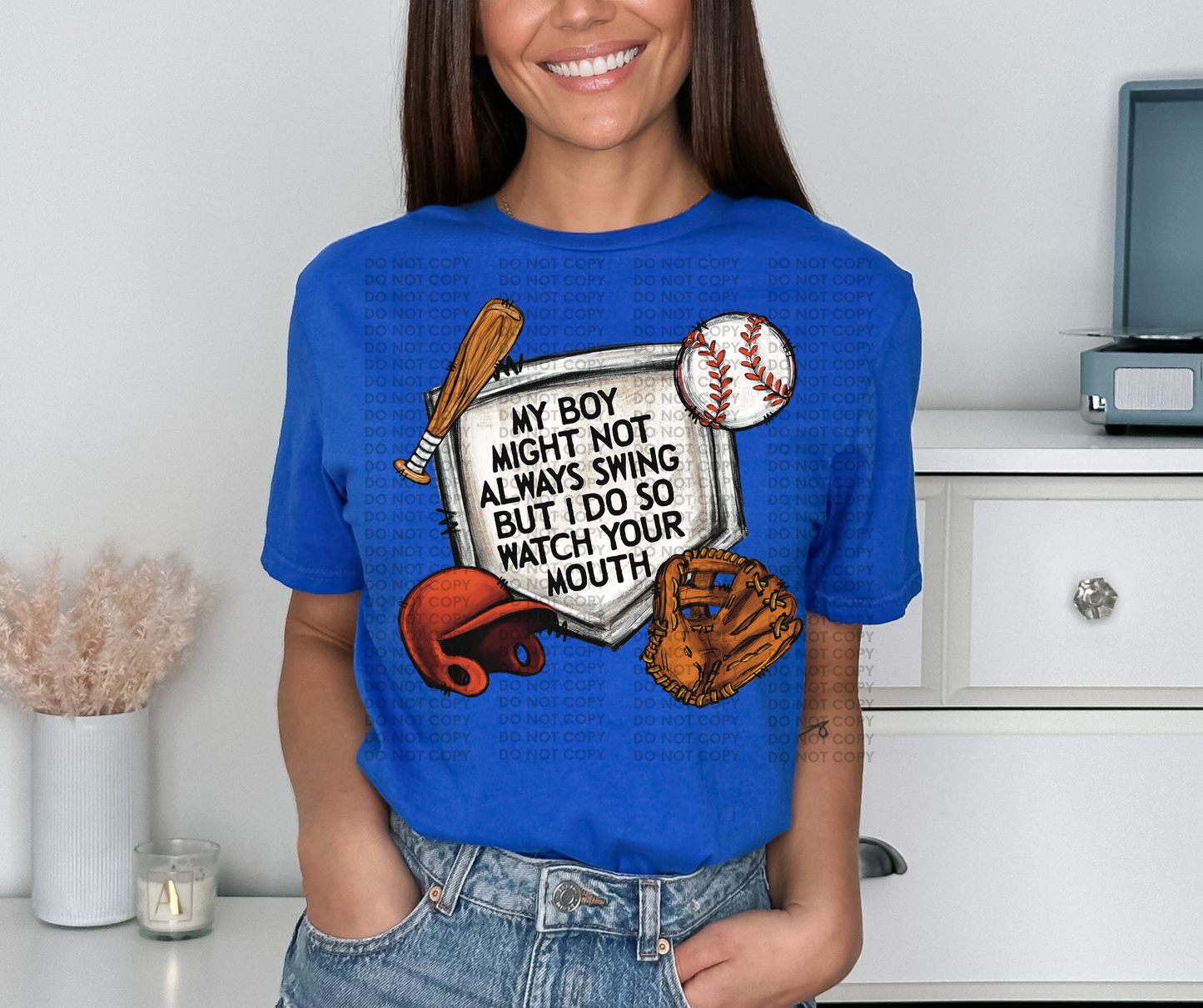 My boy might not always swing, but I do so watch your mouth