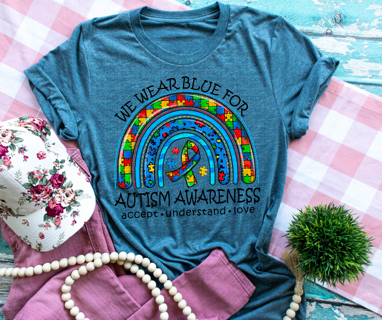 We wear blue for Autism awareness