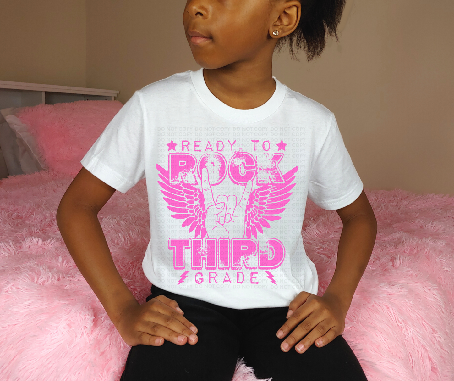 Ready to rock third grade-pink
