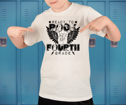 Ready to rock forth grade- black