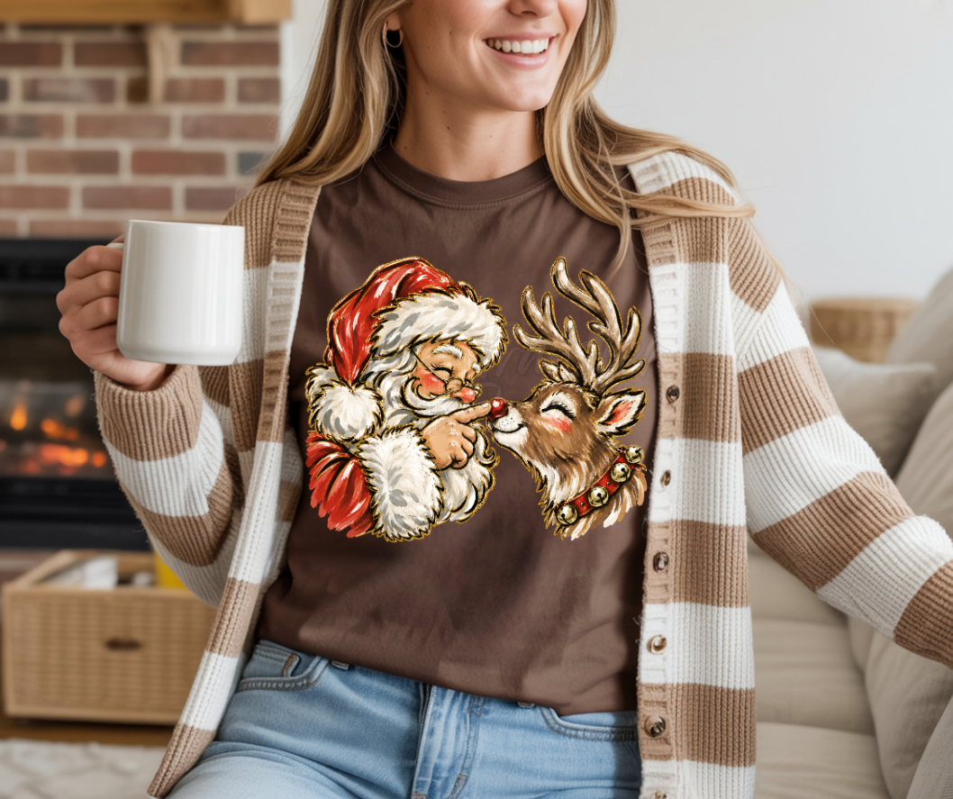 Santa/ deer