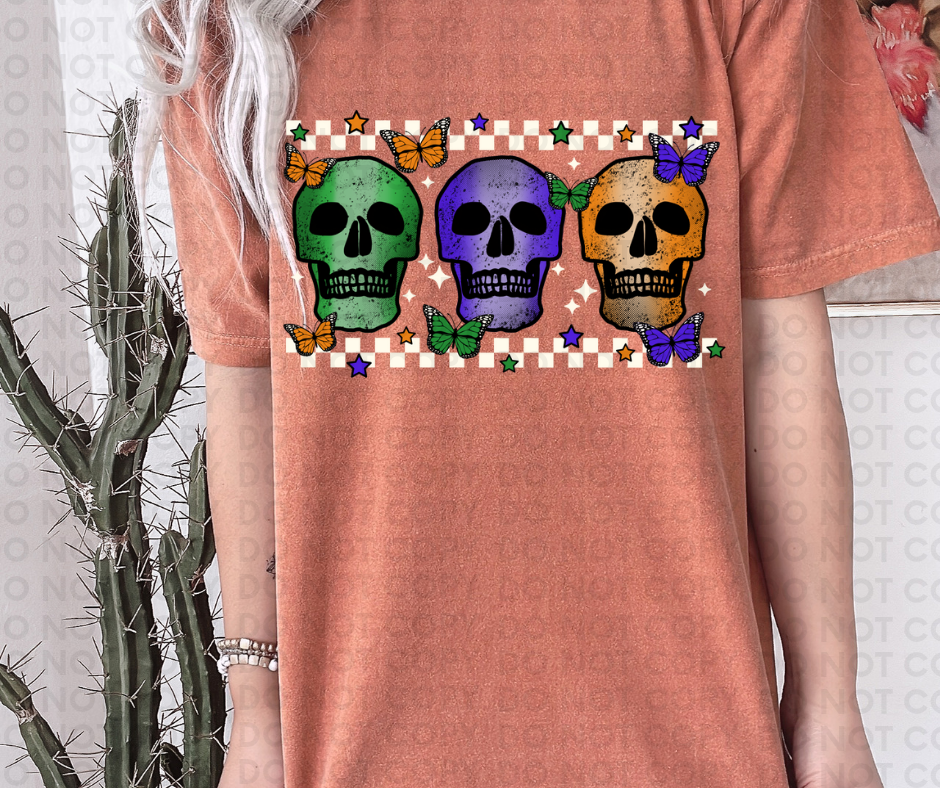 Spooky skulls