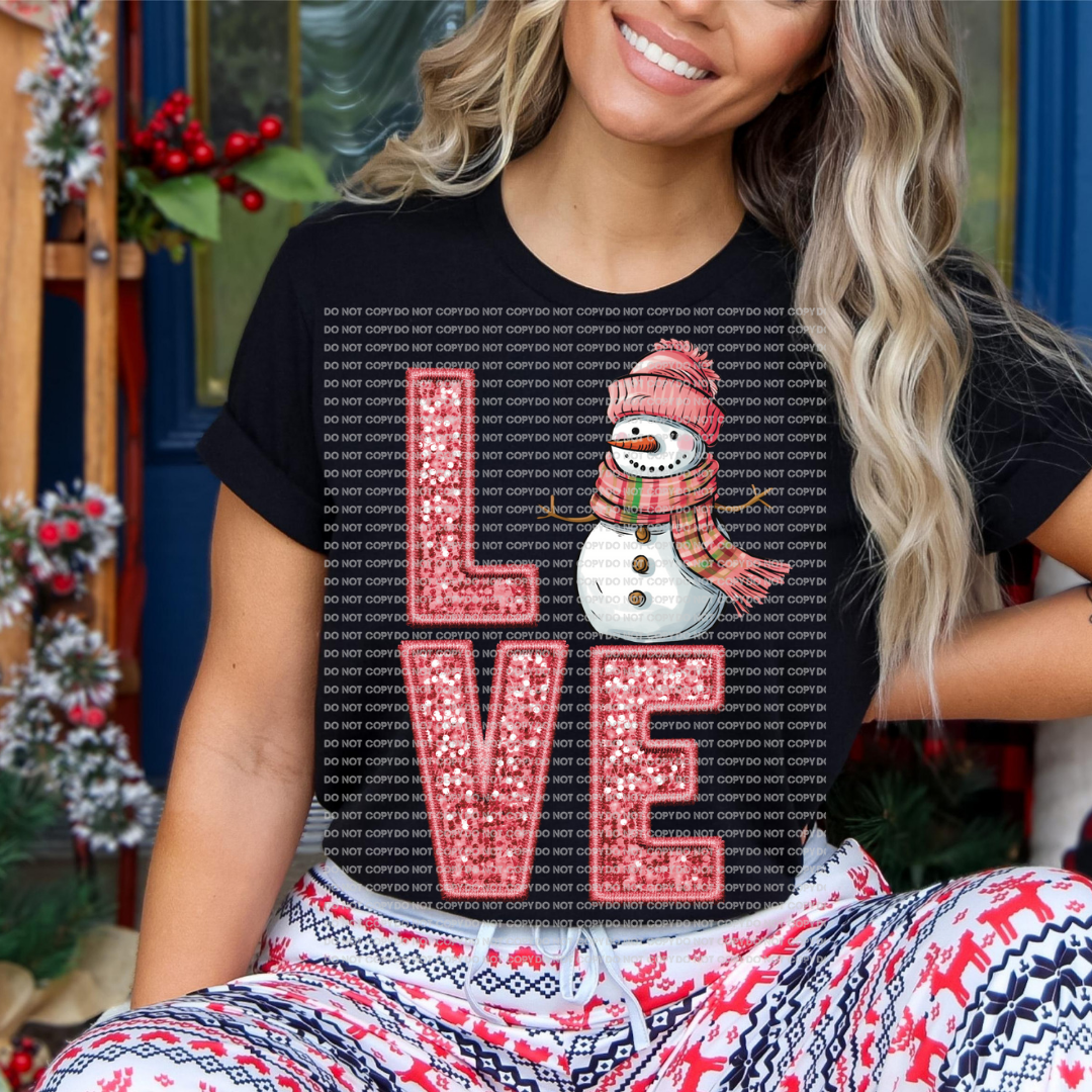 Love snowman