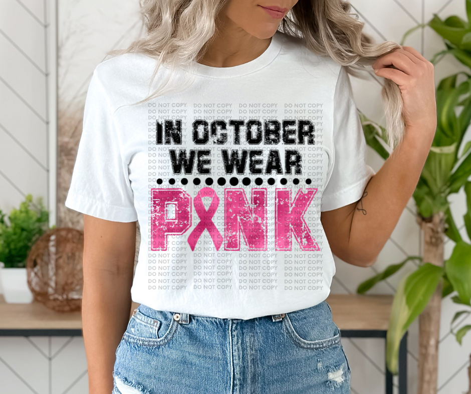In October we wear Pink