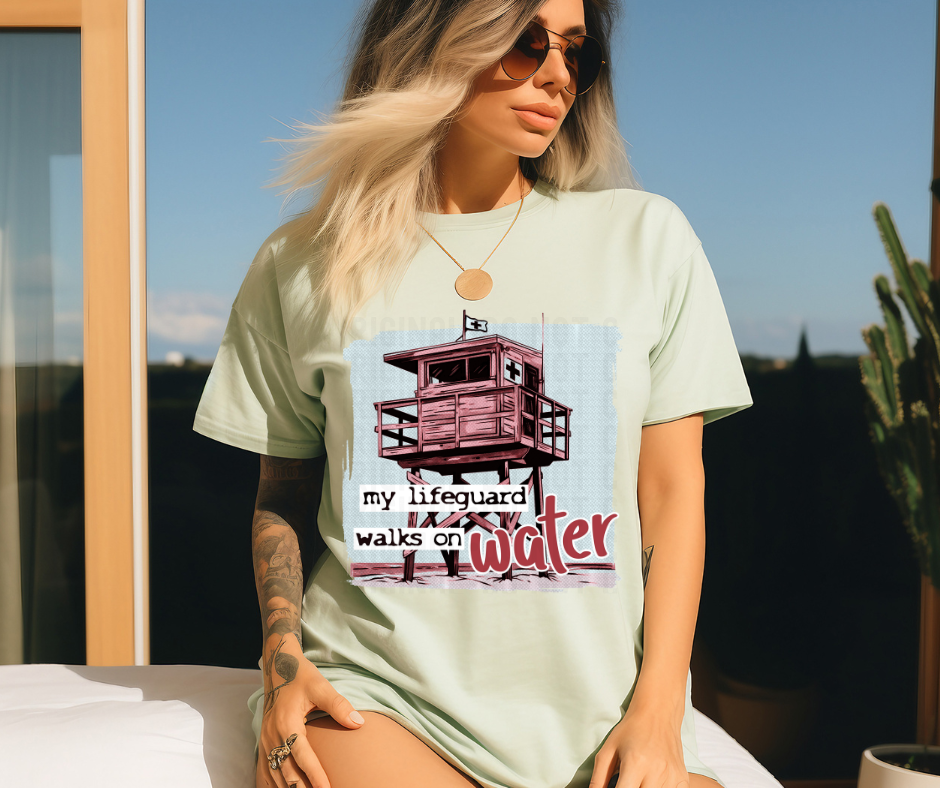 My lifeguard walks on water