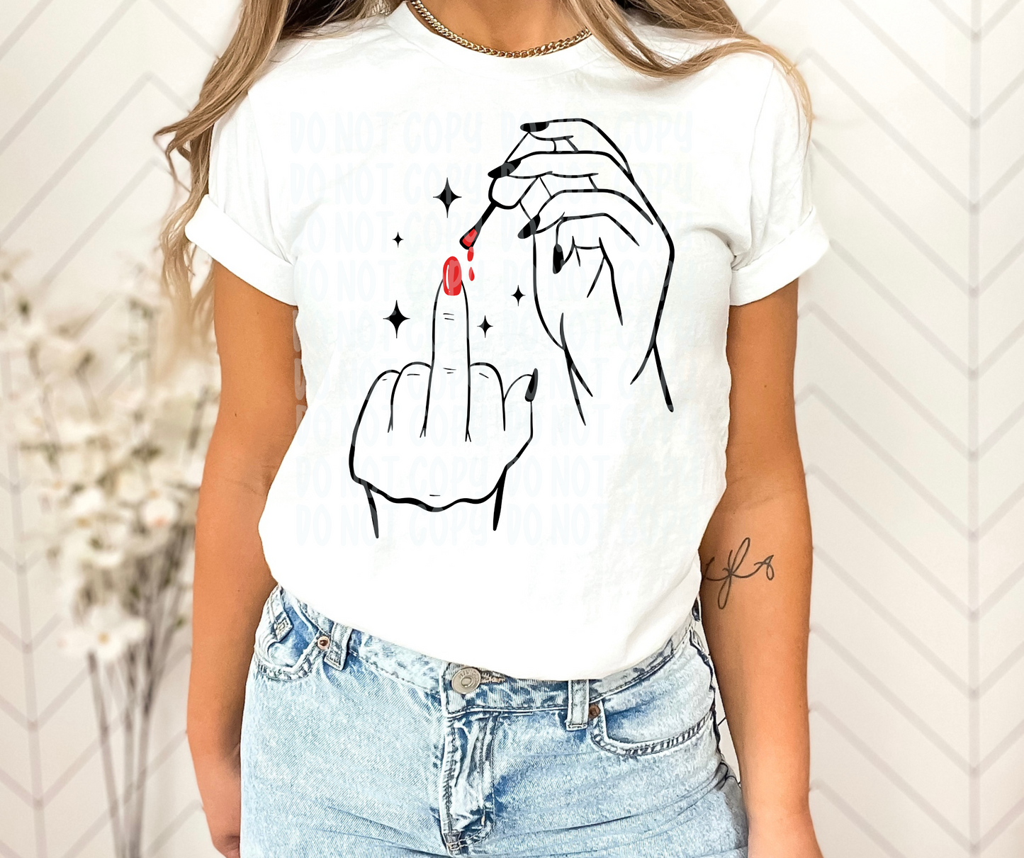 Polished middle finger