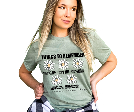 Things to remember