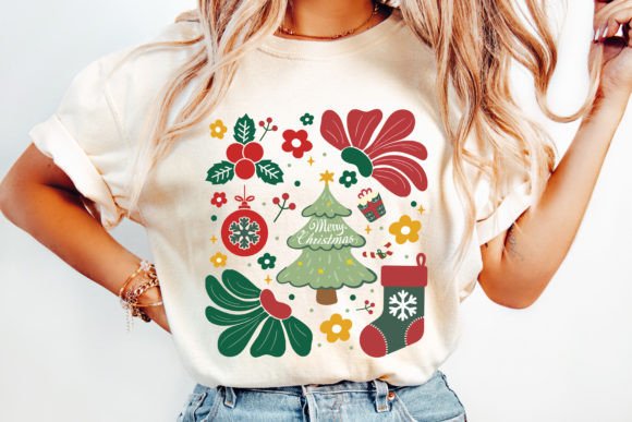 Boho Merry Christmas tree