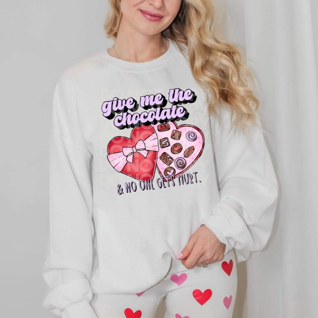 Give me the chocolate and no one gets hurt