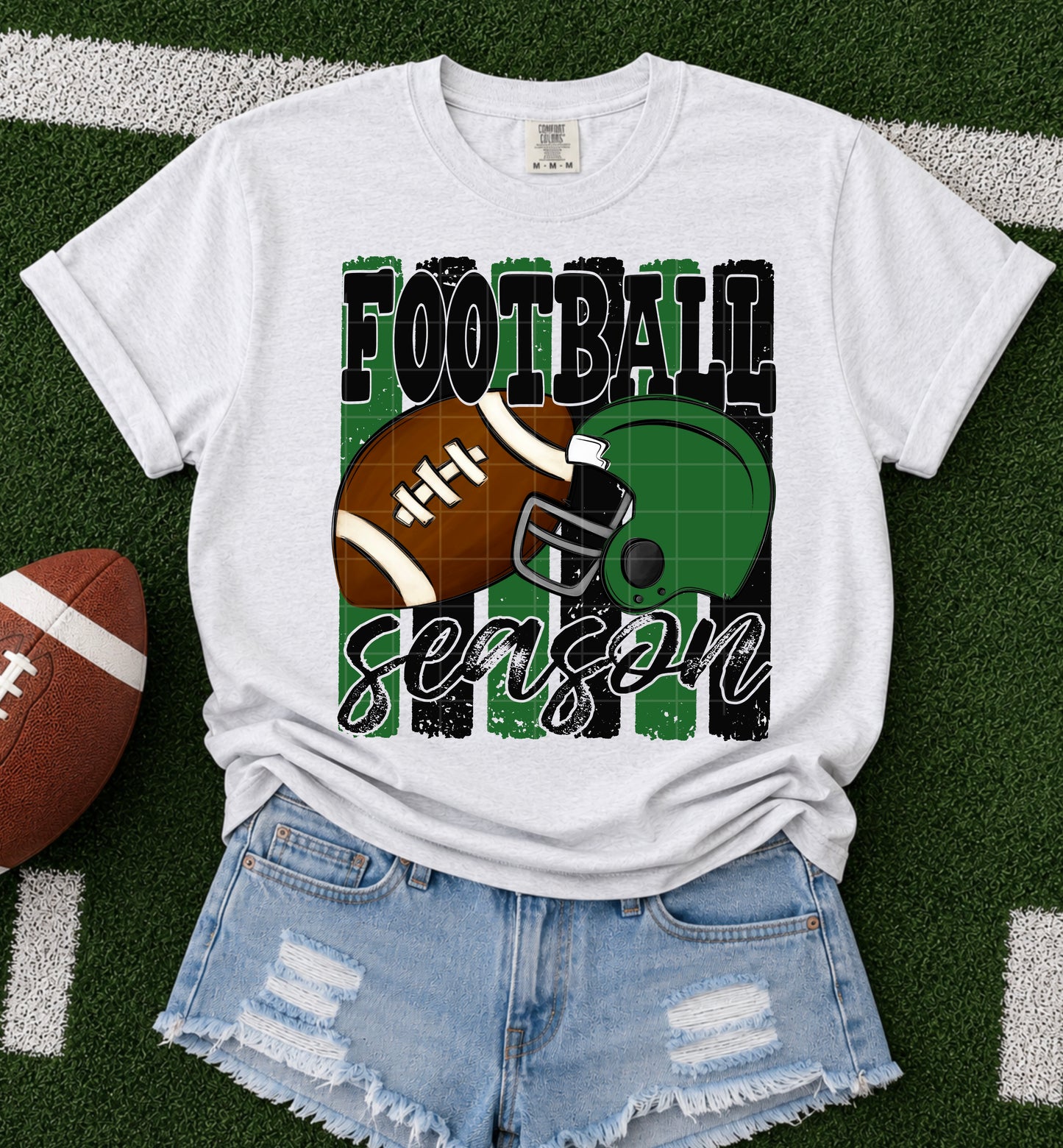 Football Season Green & black