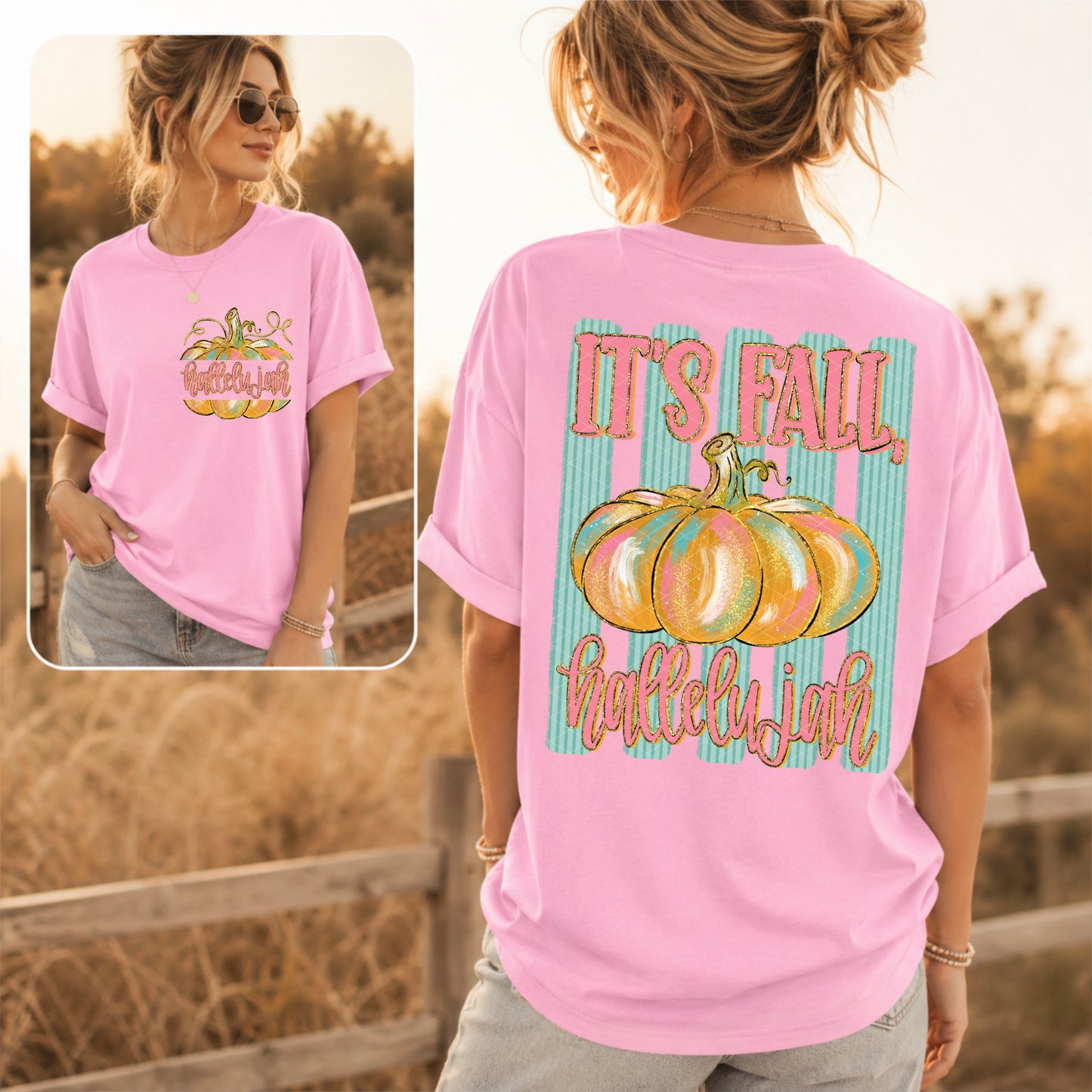 It's fall hallelujah (front & back design included)