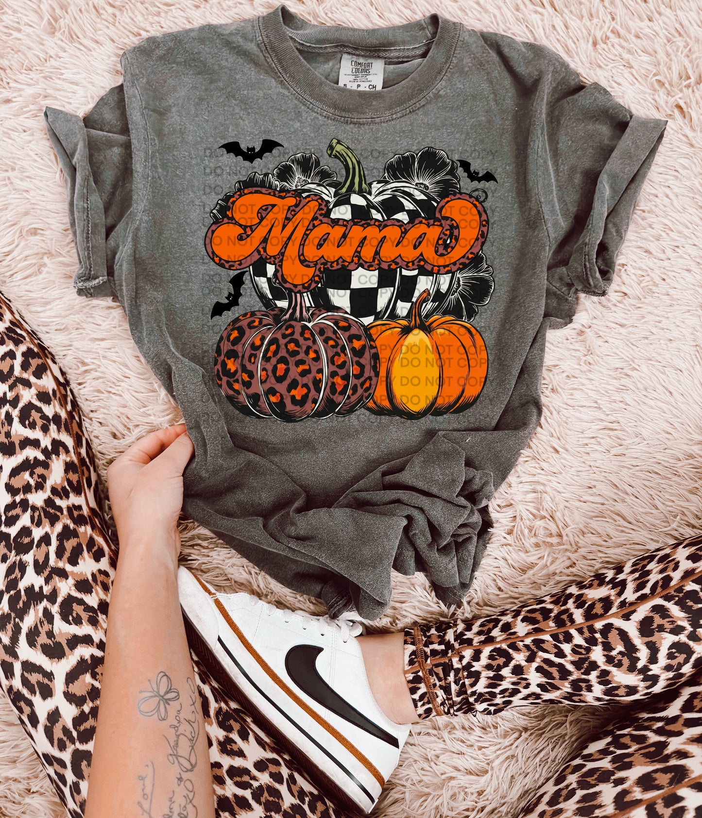 Mama with pumpkins