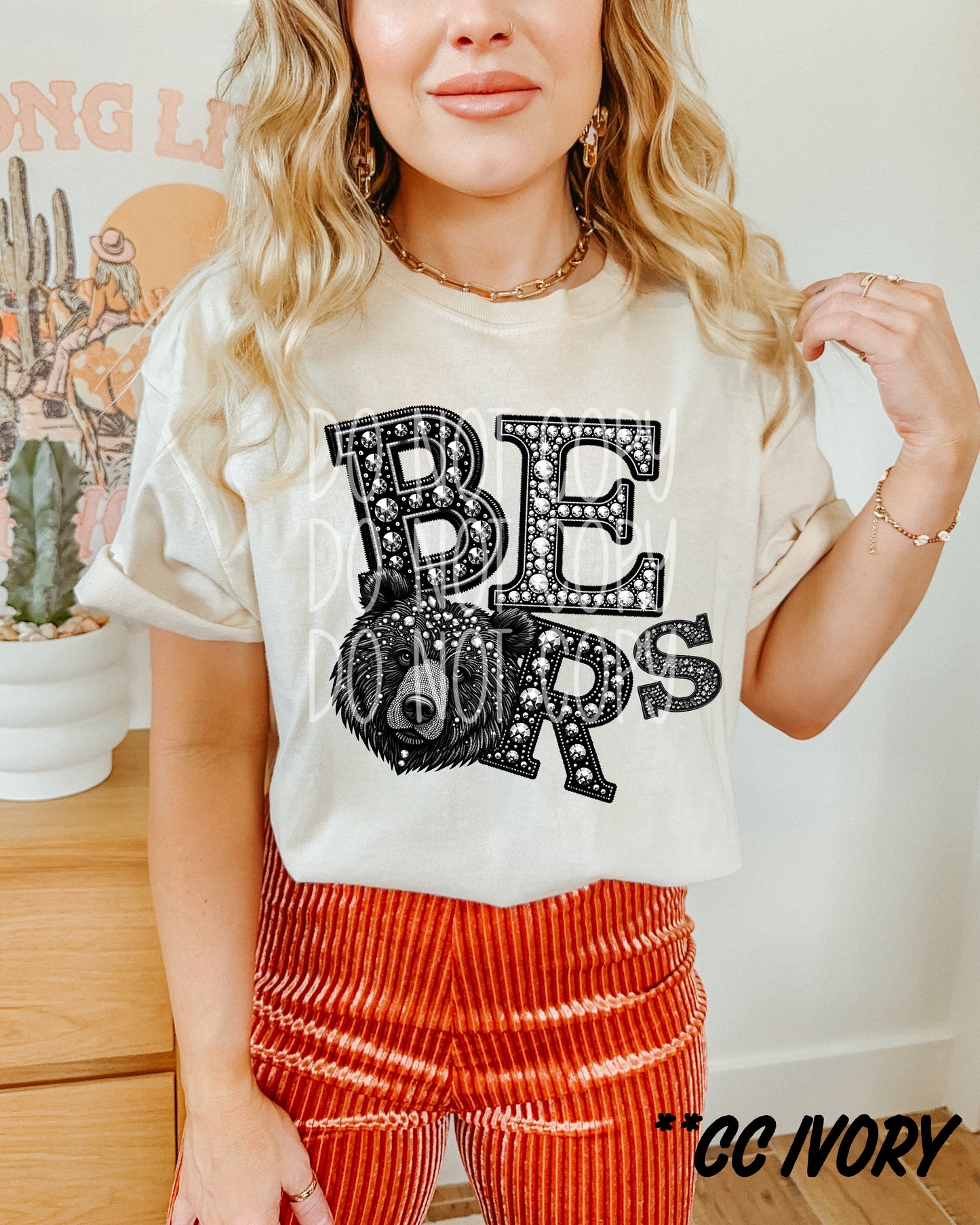 Faux Rhinestone Bears