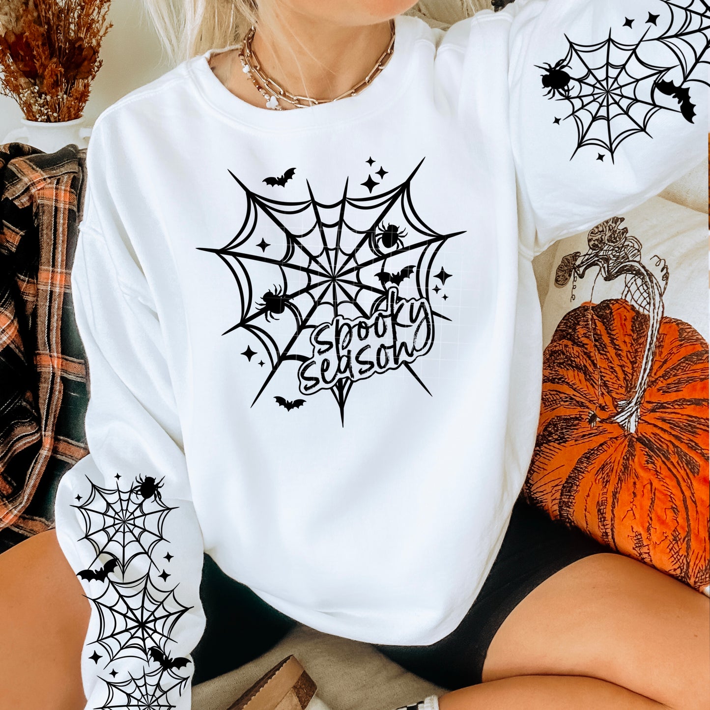 Spooky season spider web (add sleeve 5in if you want it)