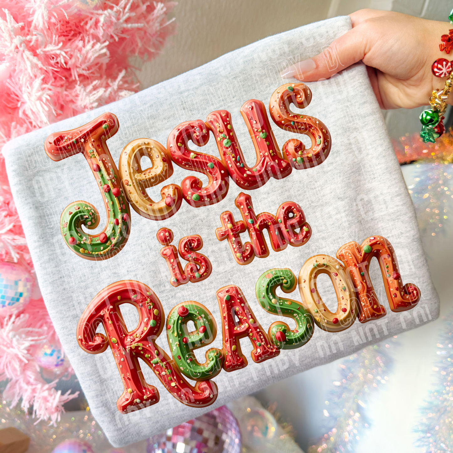Jesus is the reason faux cookie