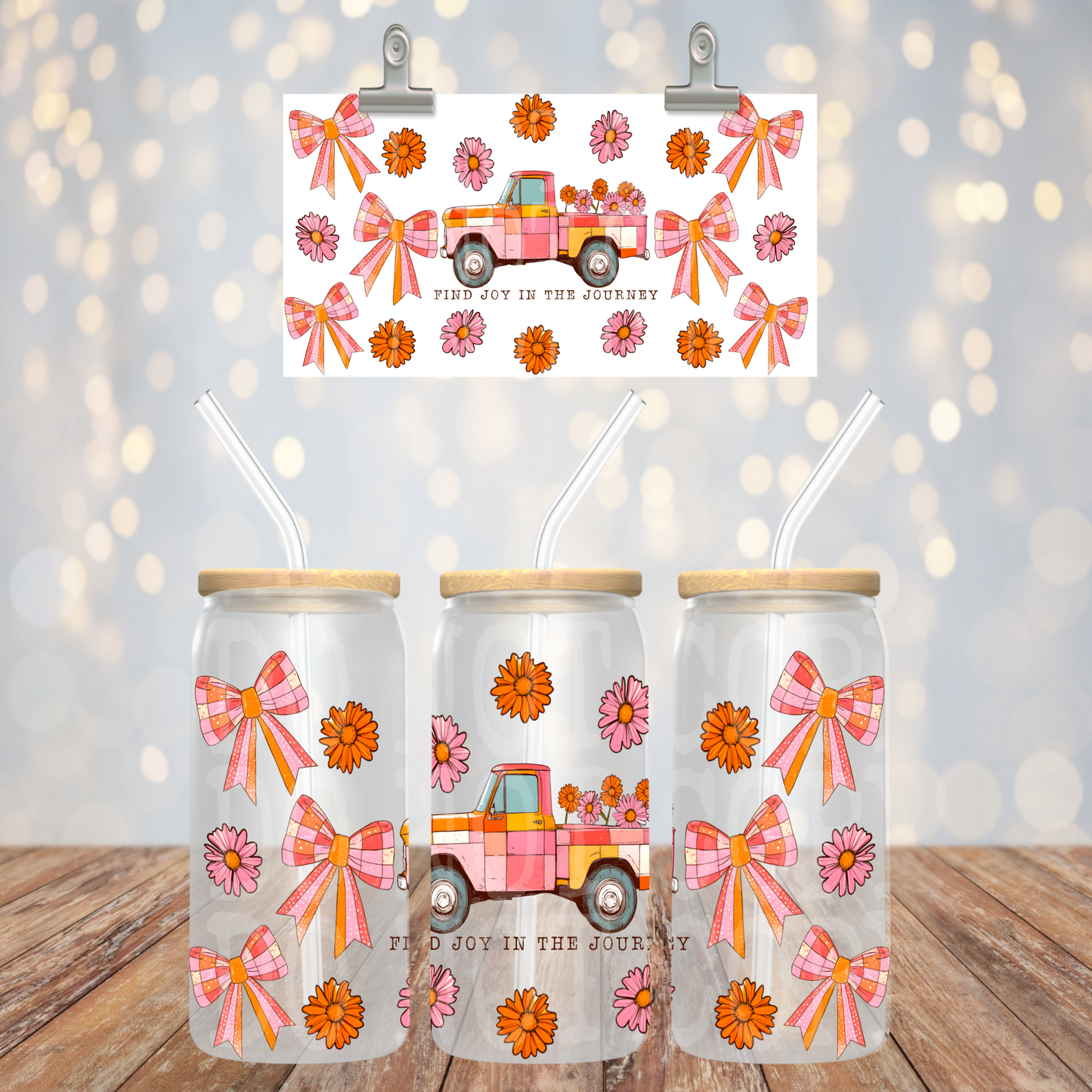 Find joy in the journey 16oz Libbey wrap