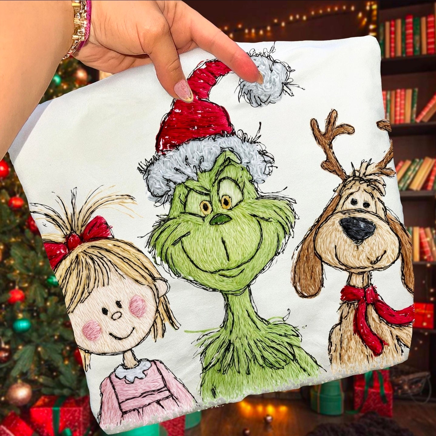 Girl green guy and Max (faux stitch effect)