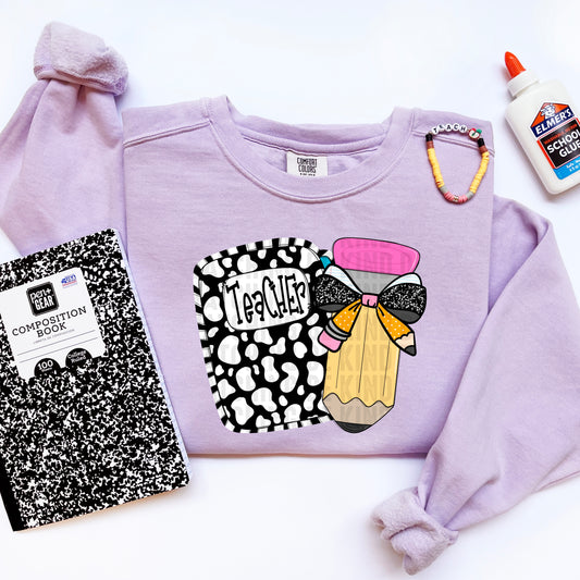 Teacher leopard pencil