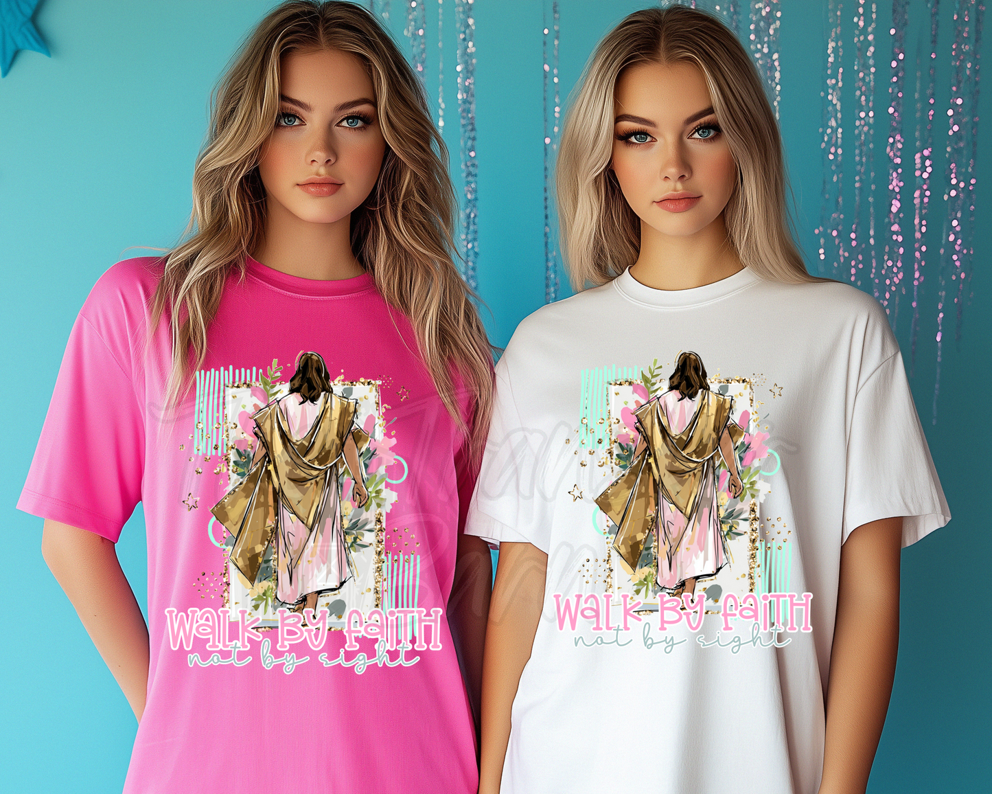 Walk by faith not by sight completed t-shirt