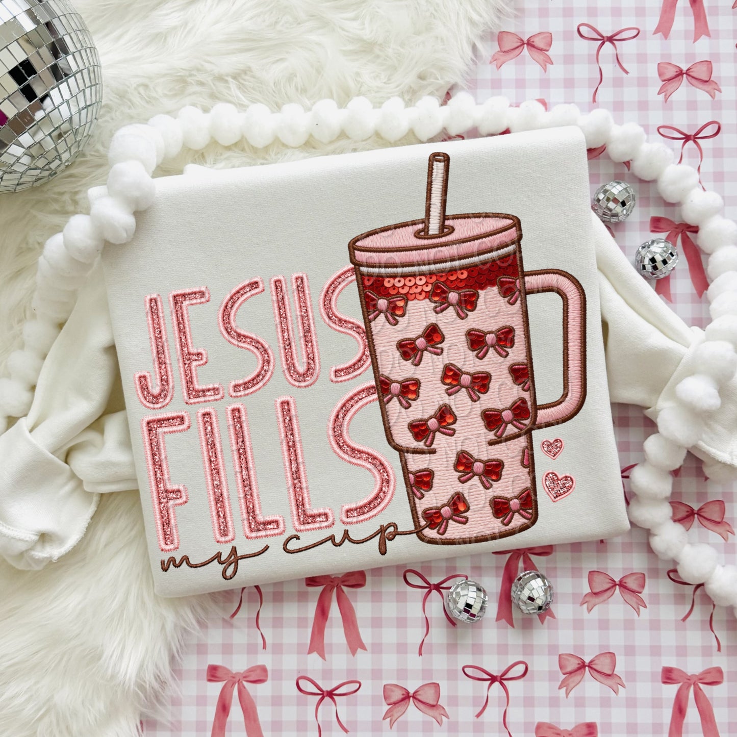Jesus fills my cup ( faux look)