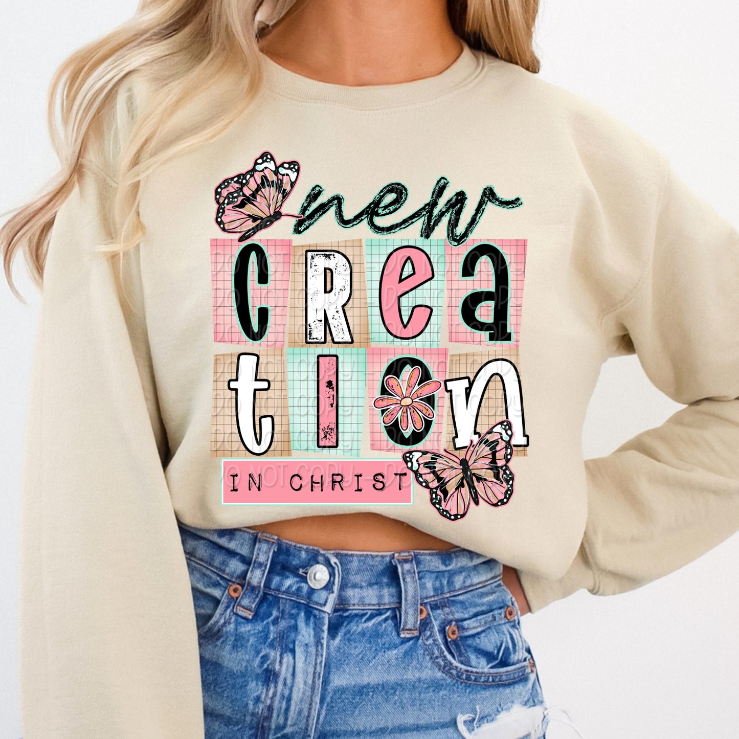 New creation in Christ COMPLETED SWEATSHIRT