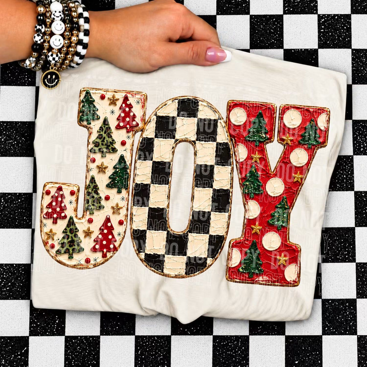 Joy (faux embroidery)