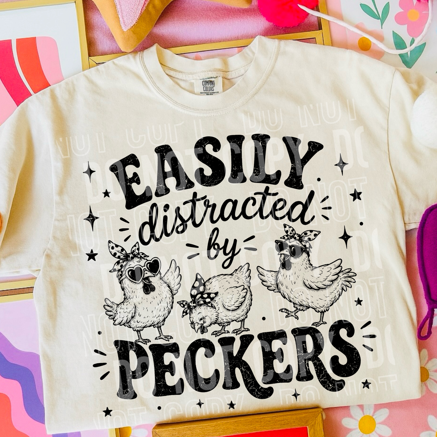 Easily distracted by peckers