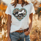 Western heart with horse