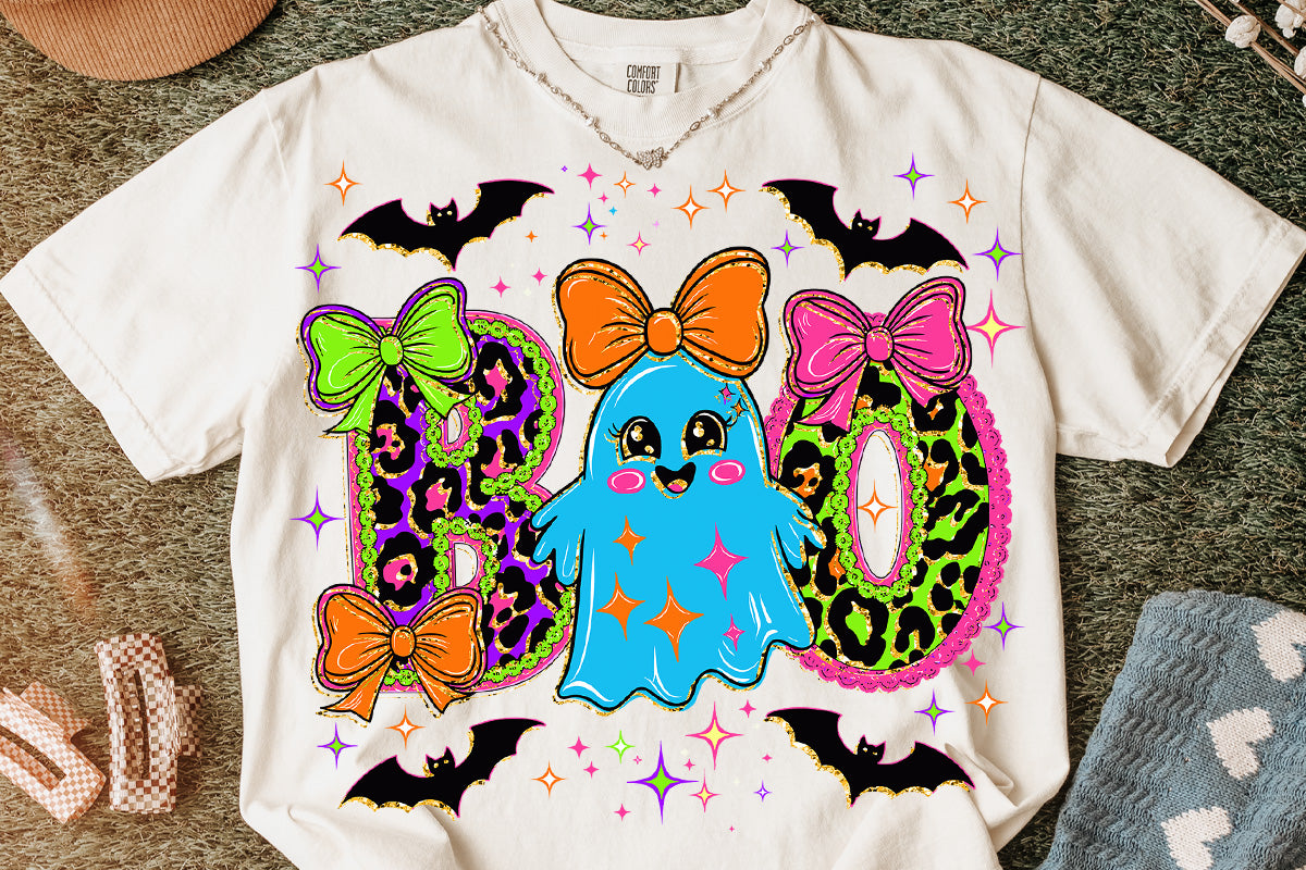 Boo with bows and bats