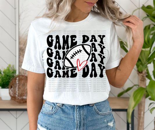 Game day white football