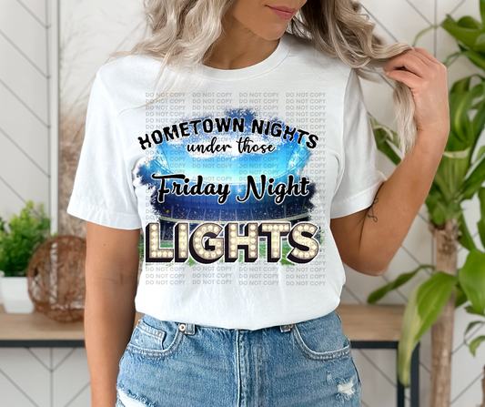 Hometown nights under those friday night lights