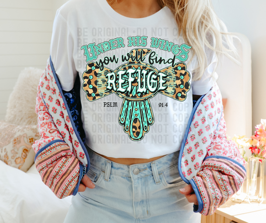 Under his wings you will find refuge psalm  91:4