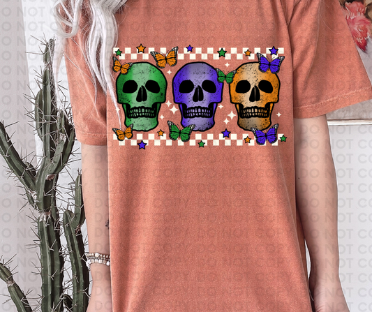 Spooky skulls