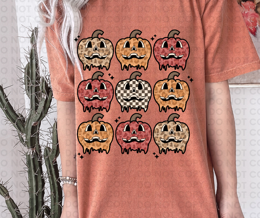 Stacked pumpkins