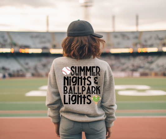 Summer nights and ball park lights