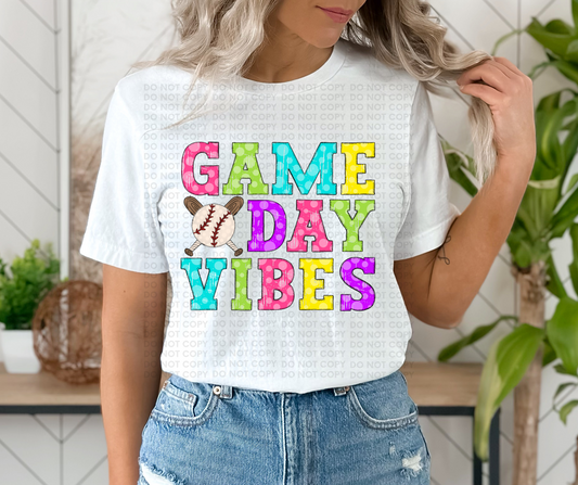 Game day vibes- baseball