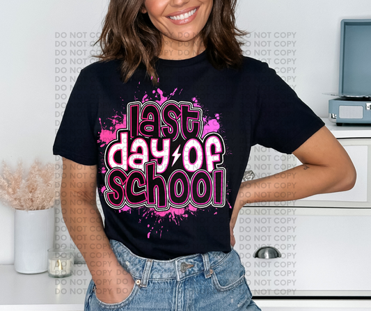 last day of school-pink