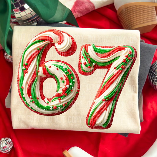 6 7 Christmas cookie faux icing