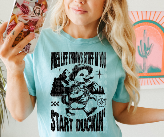 When life throws stuff at you start duckin'