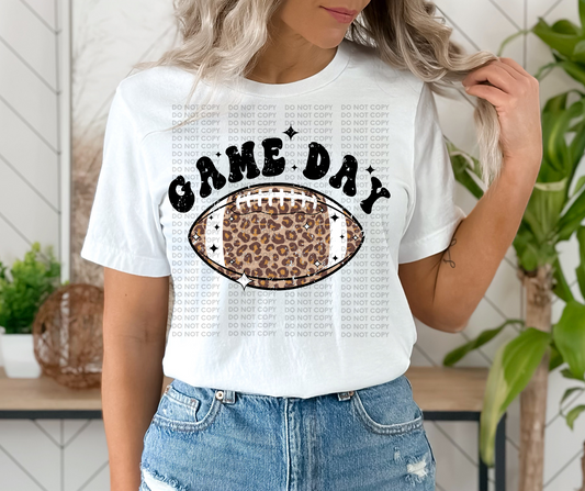 Game day leopard football