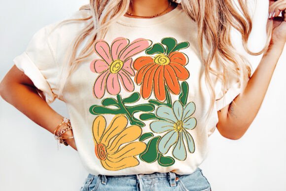 Boho floral wildflowers