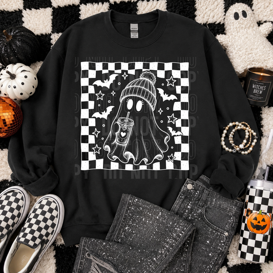 Checkered ghost coffee