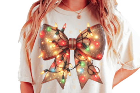 Christmas light bow