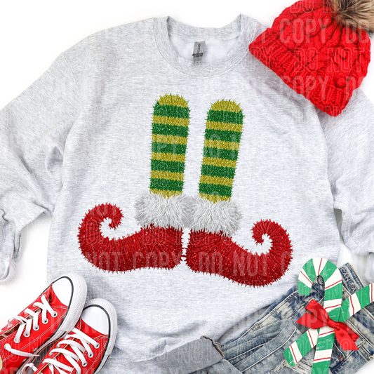 Elf feet faux yarn
