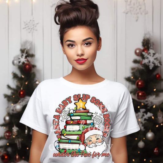 Santa baby, slip some books under the tree