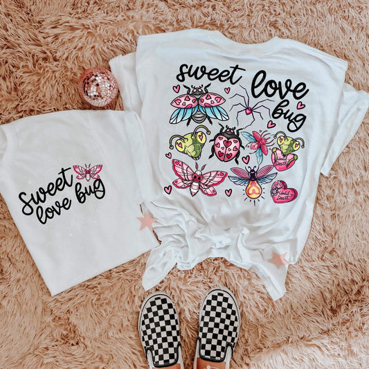 Sweet love bug back design(if you want the pocket, please add that to your cart)