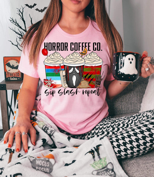 Horror coffee co. Sip slash repeat