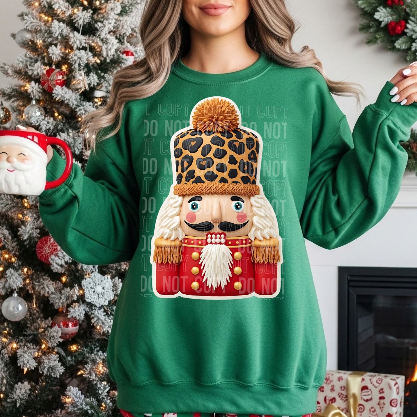 Nutcracker with leopard hat