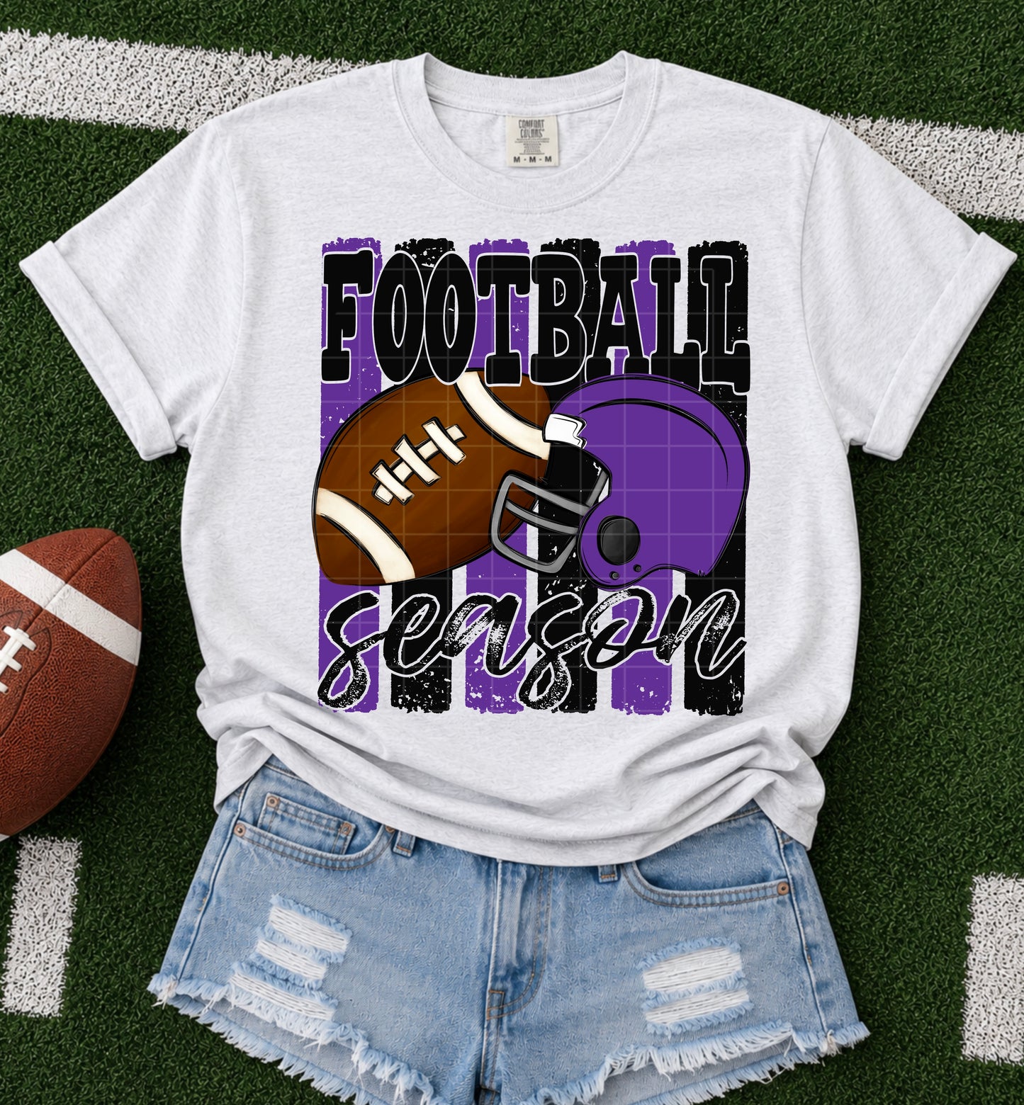 Football Season black & purple